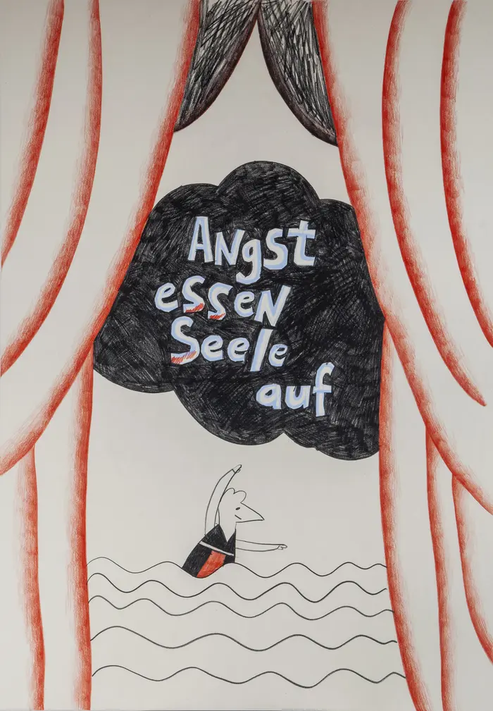 Antanina Slabodchykava, Zeichnung aus der Serie "Helden sind einfach Helden", 2023