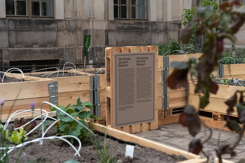 Ausstellungsansicht "Die Erfindung der Zukunft", Bereich "Das Essbare Museum"