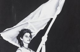 José Toirac, Hasta la victoria siempre, 1995 Eine Frau mit einer Flagge