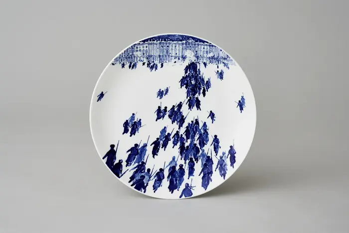 Teller „Sturm auf das Winterpalais“, Heinz Werner, 1967