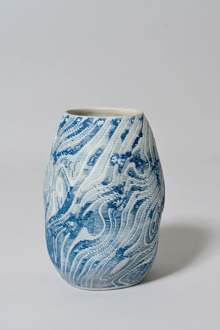Blaue-weiße Vase