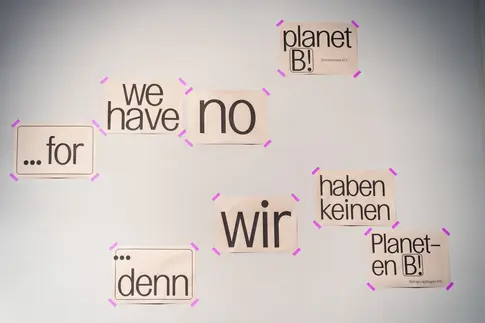 Ausstellungsansicht "Die Erfindung der Zukunft", Bereich "Umwelt"