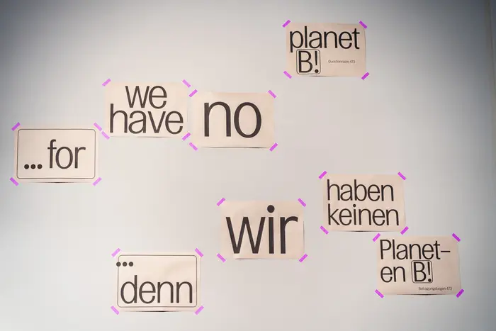 Ausstellungsansicht "Die Erfindung der Zukunft", Bereich "Umwelt"
